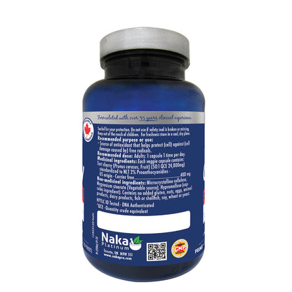 Naka Tart Cherry (125 VCaps) - Lifestyle Markets