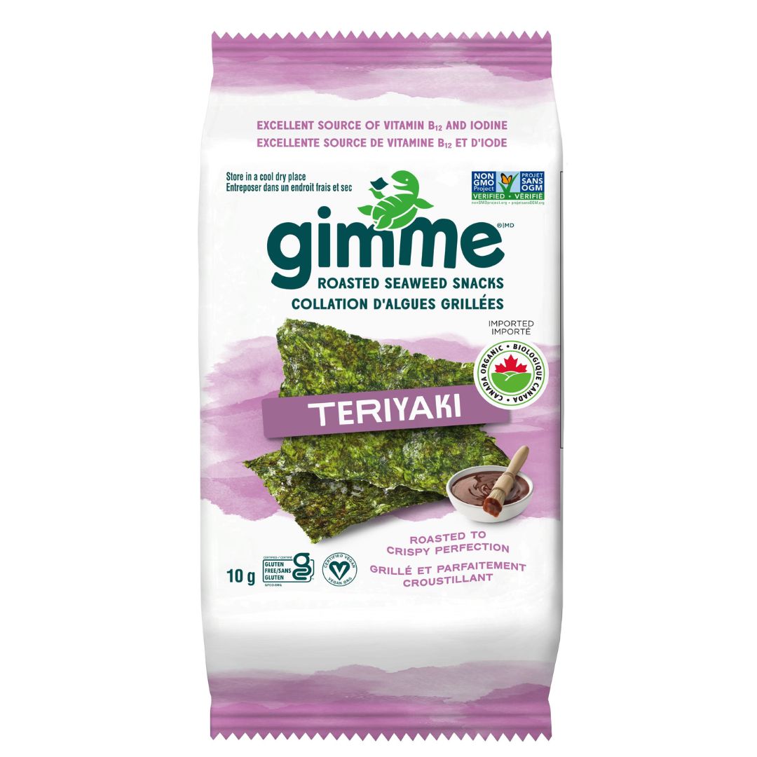 Gimme Organic Roasted Seaweed Snack - Teriaki (10g)