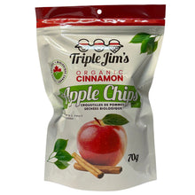 Triple Jim's Organic Cinnamon Apple Chips (70g)