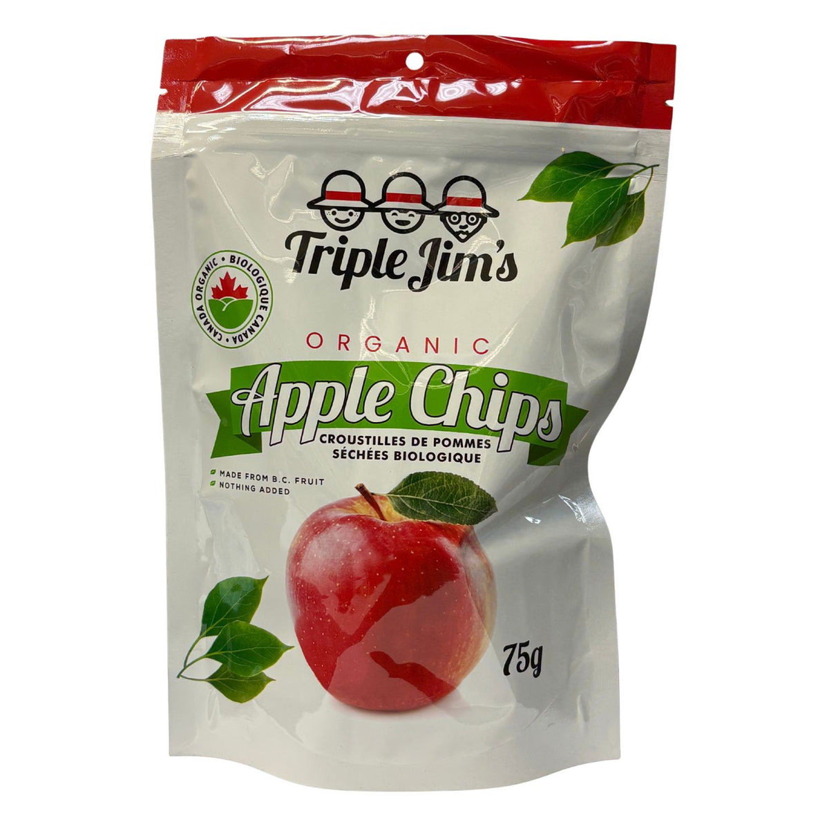 Triple Jim's Organic Apple Chips (75g)