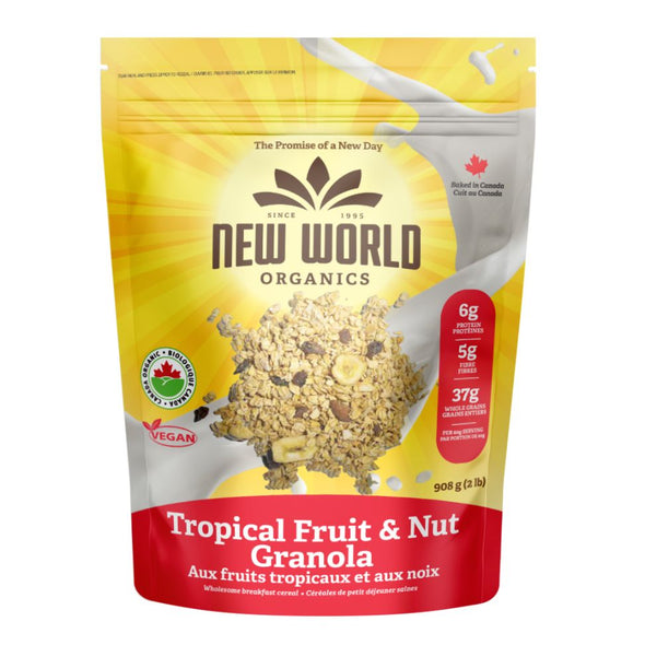 New World Organics Tropical Fruit & Nut Granola (908g)