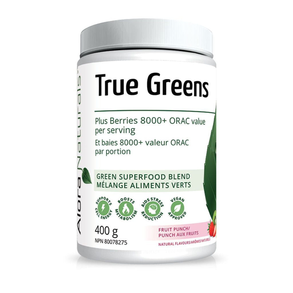 Alora Naturals True Greens - Fruit Punch (400g)