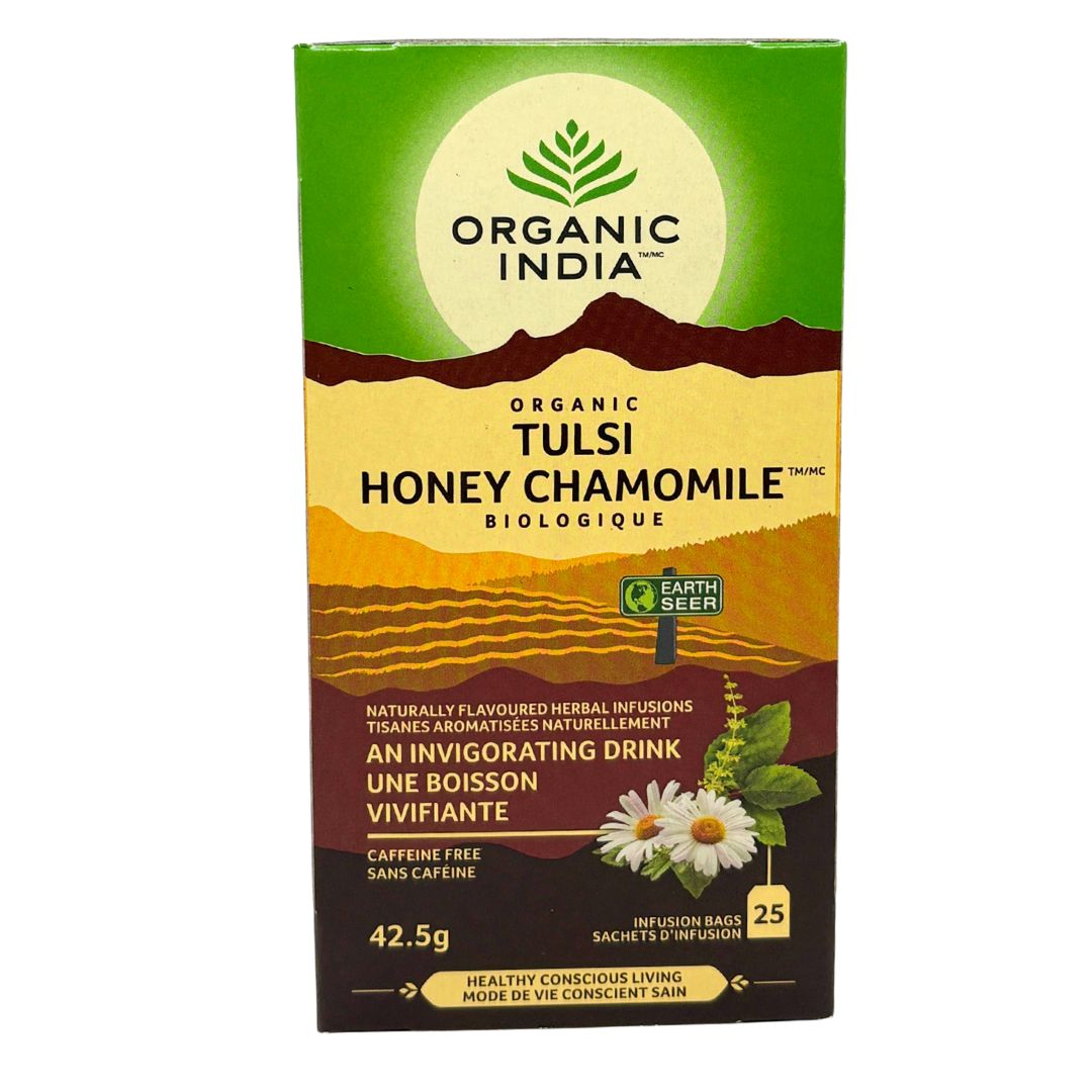Organic India Tulsi Honey Chamomile Tea (25 ct)