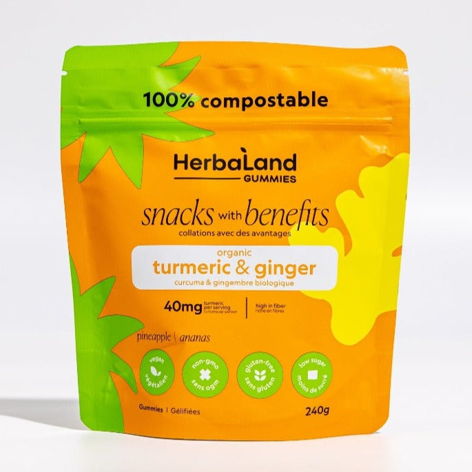 Herbaland Snack Gummies - Turmeric & Ginger (240g)