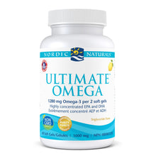 Nordic Naturals Ultimate Omega supplement bottle on a white background