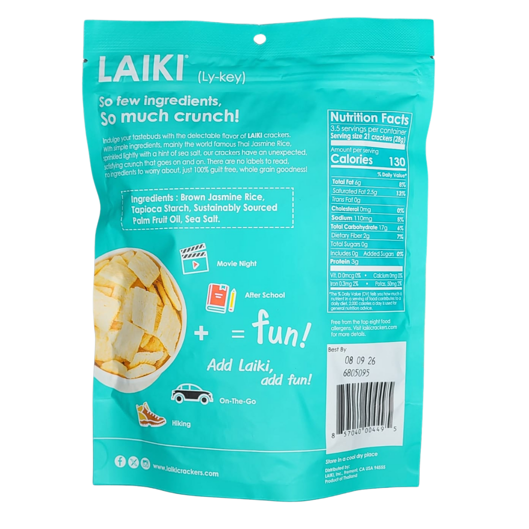 Laiki Brown Jasmine Rice Crackers (100g)