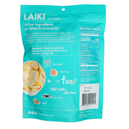 Laiki Brown Jasmine Rice Crackers (100g)