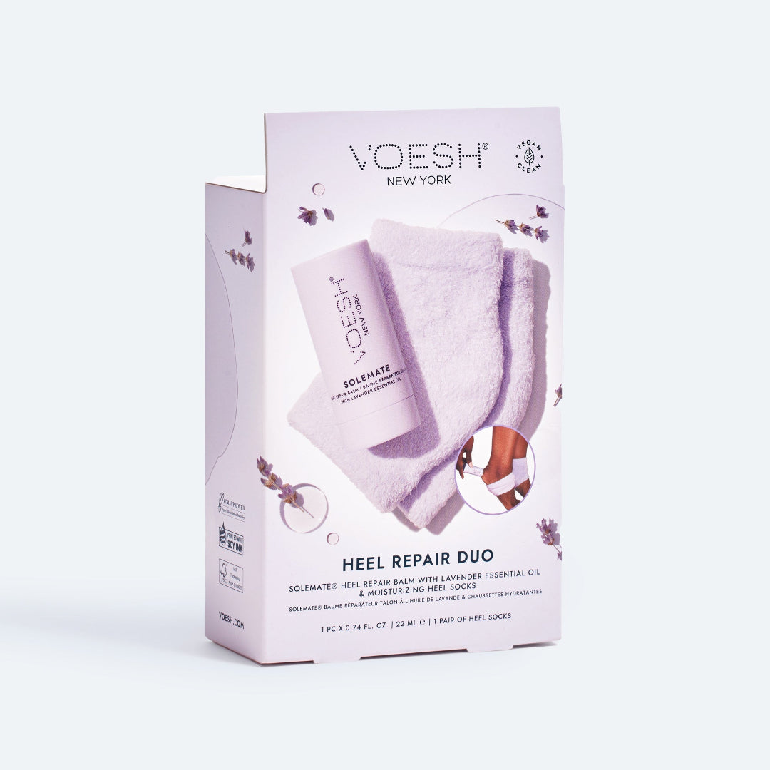 VOESH New York heel repair duo packaging on a white background