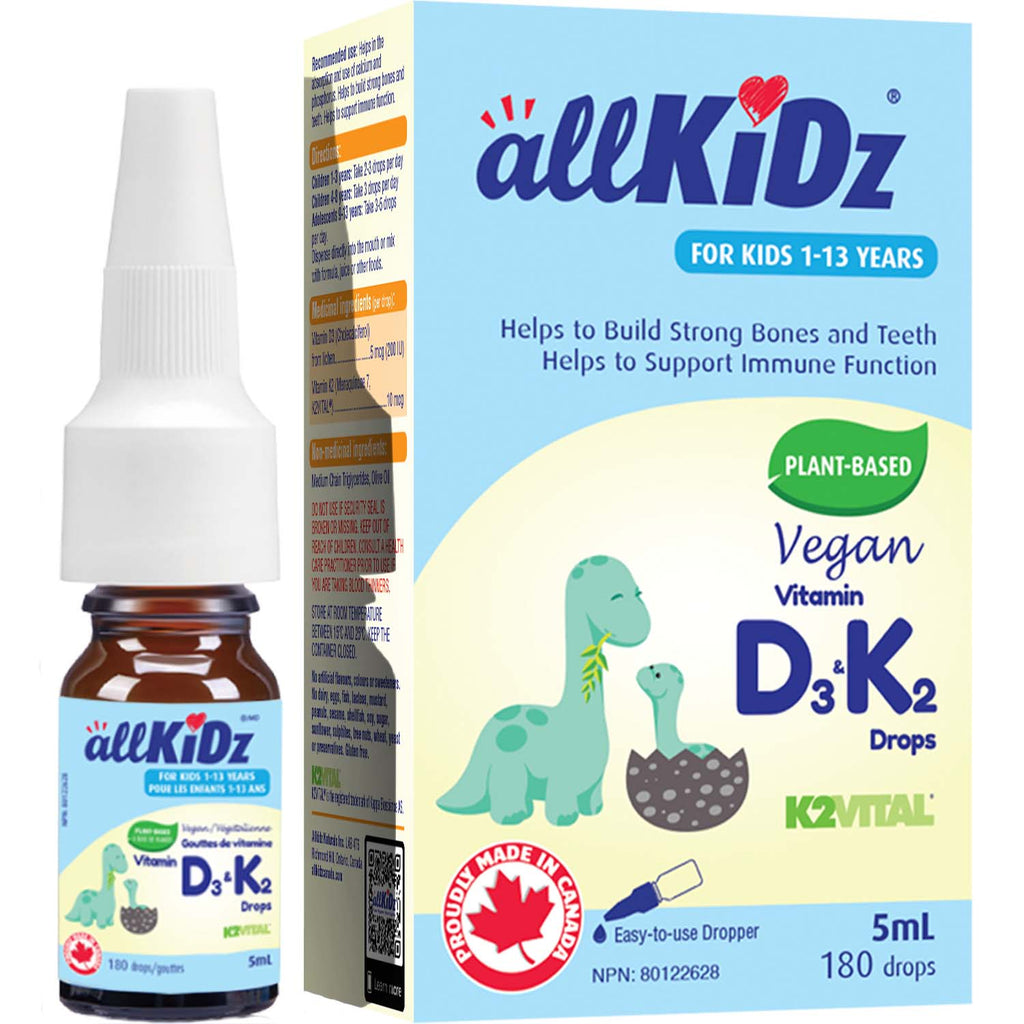 allKiDz Vegan Vitamin D3&K2 Drops (5ml)