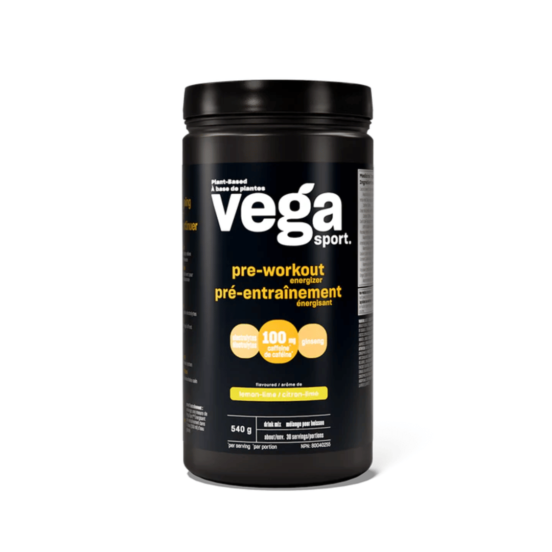 Vega Sport Pre-Workout Energizer - Lemon Lime (540g) - Lifestyle Markets