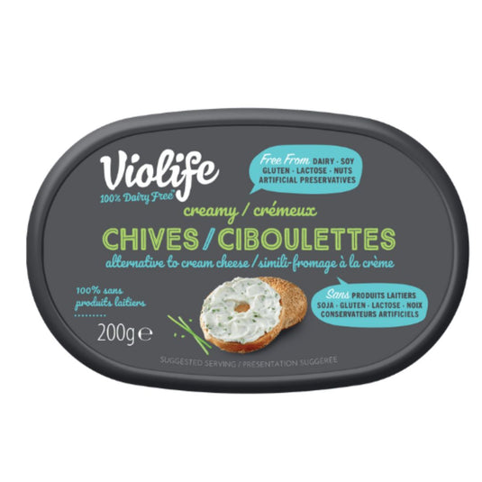 Violife Cream Cheese Style with Chives (200g) - Lifestyle Markets