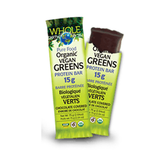 Whole Earth & Sea Organic Vegan Greens Protein Bar - Lifestyle Markets