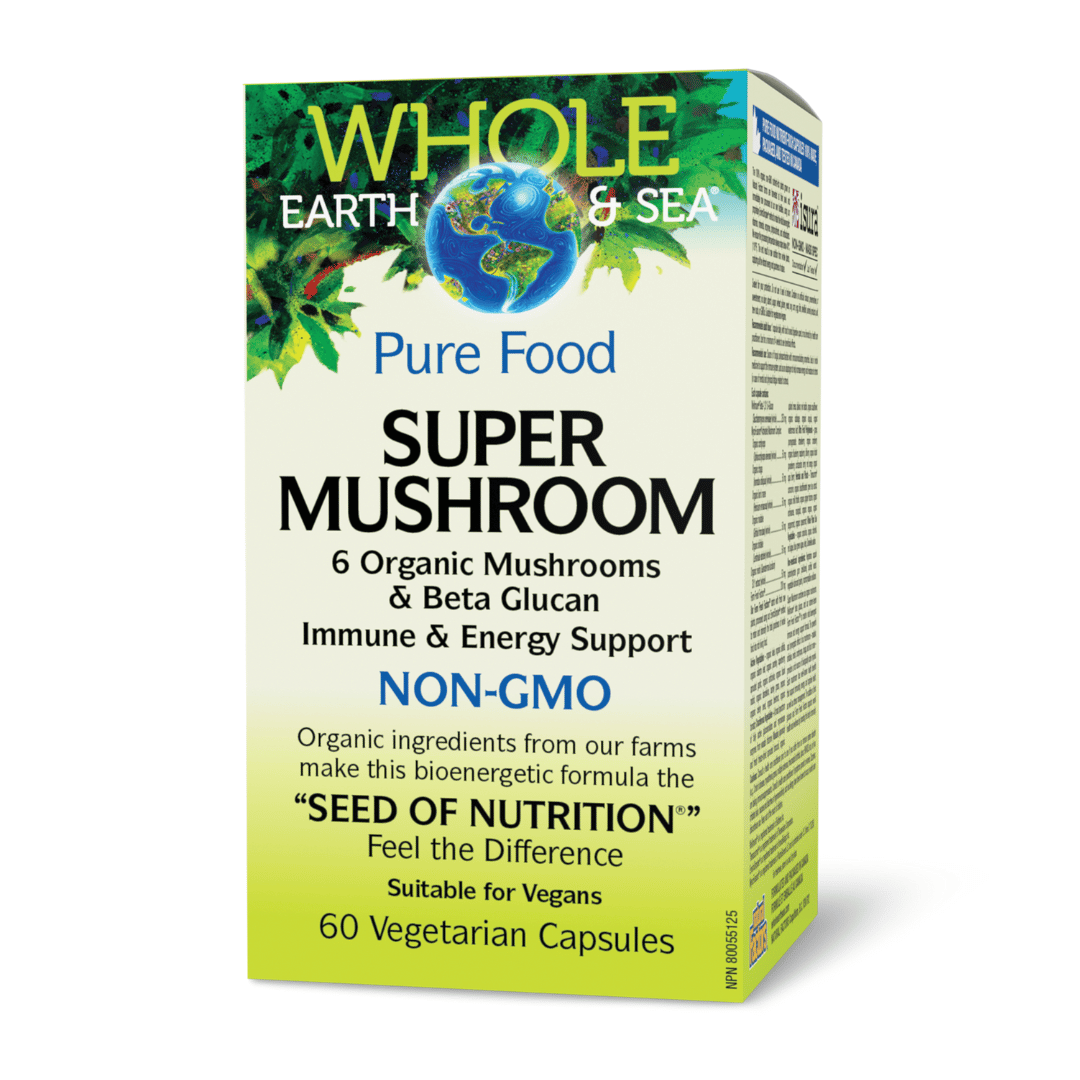 Whole Earth & Sea Super Mushroom (60 VCaps) - Lifestyle Markets