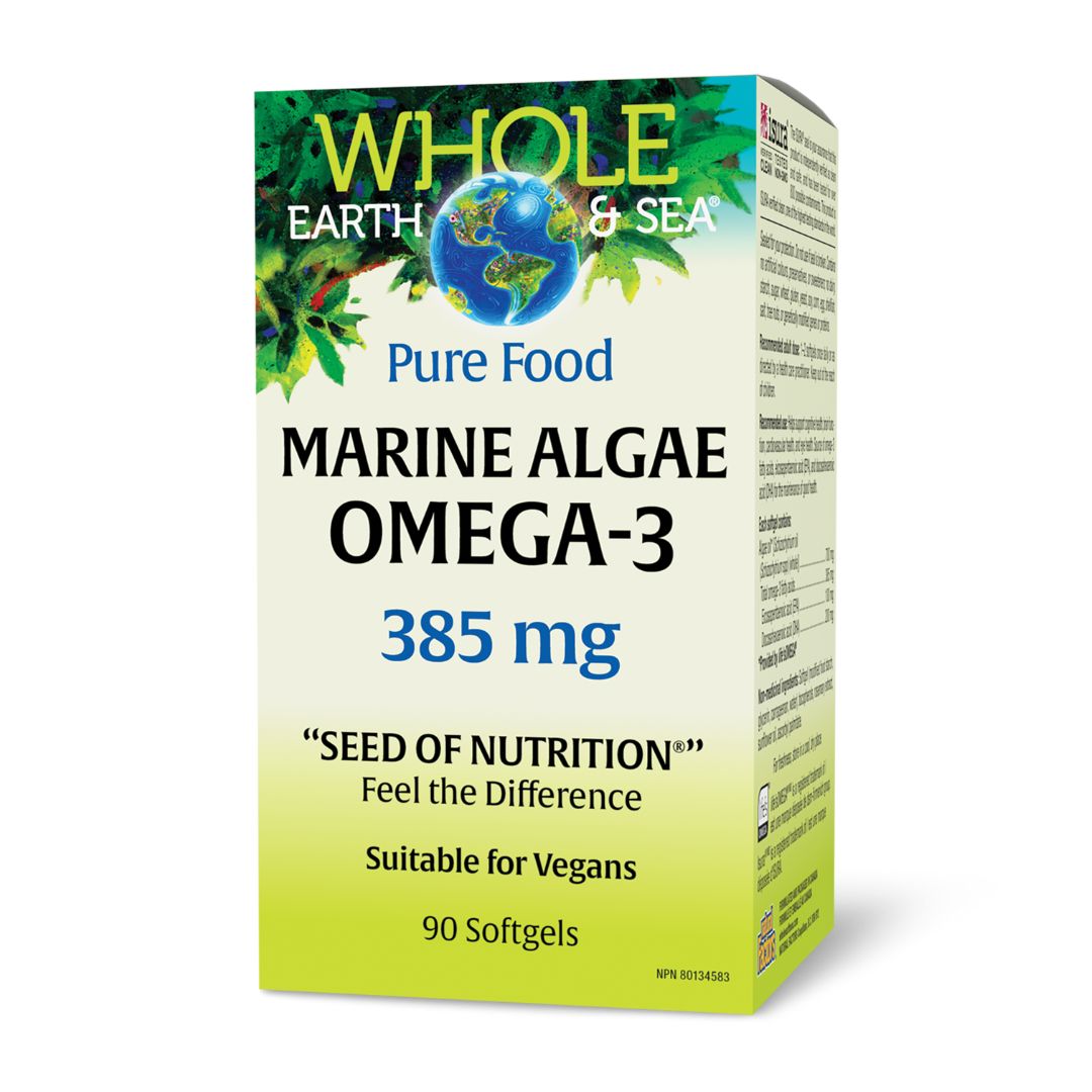 Whole Earth & Sea Marine Algae Omega-3 385mg - Lifestyle Markets
