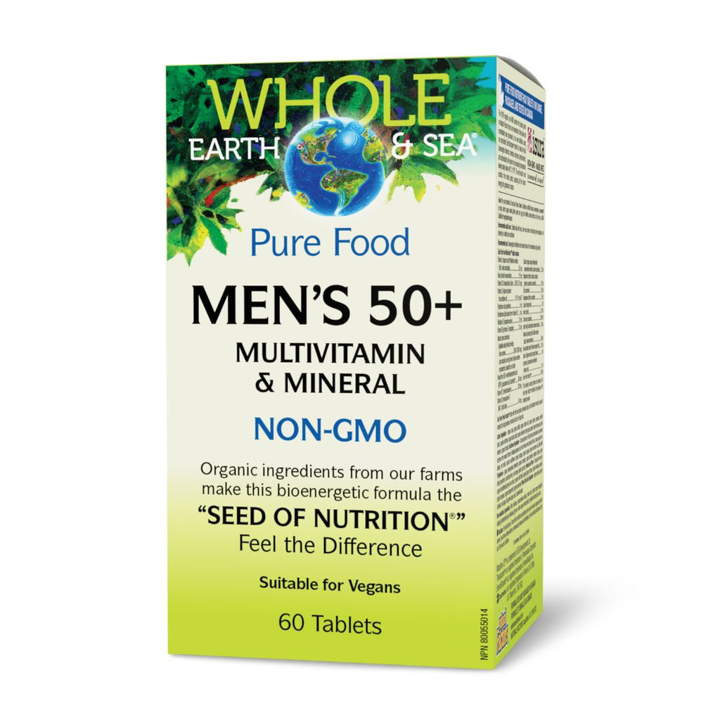 Whole Earth & Sea Men's 50+ Multivitamin & Mineral (60 Tablets)