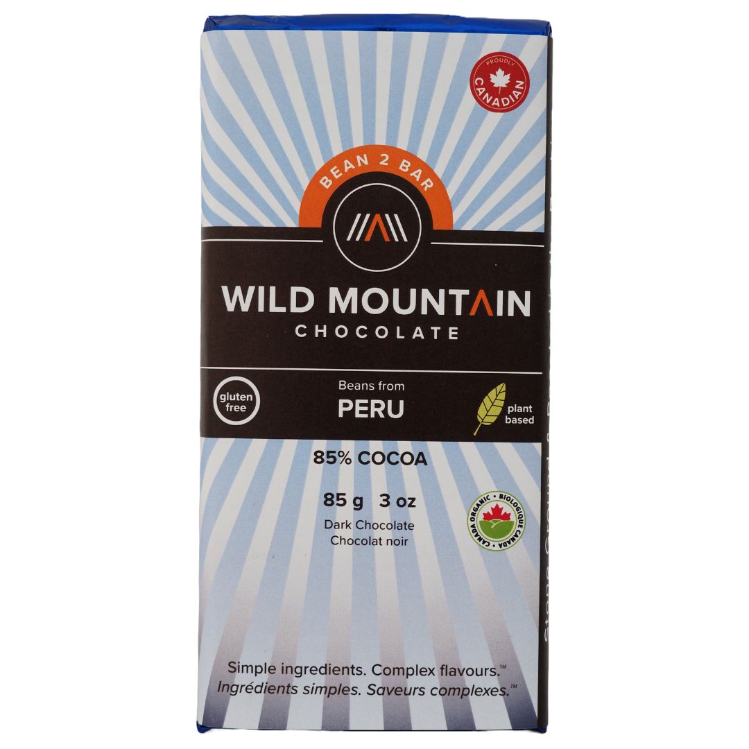 Wild Mountain Chocolate - 85% Cocoa Peru (85g) - Lifestyle Markets