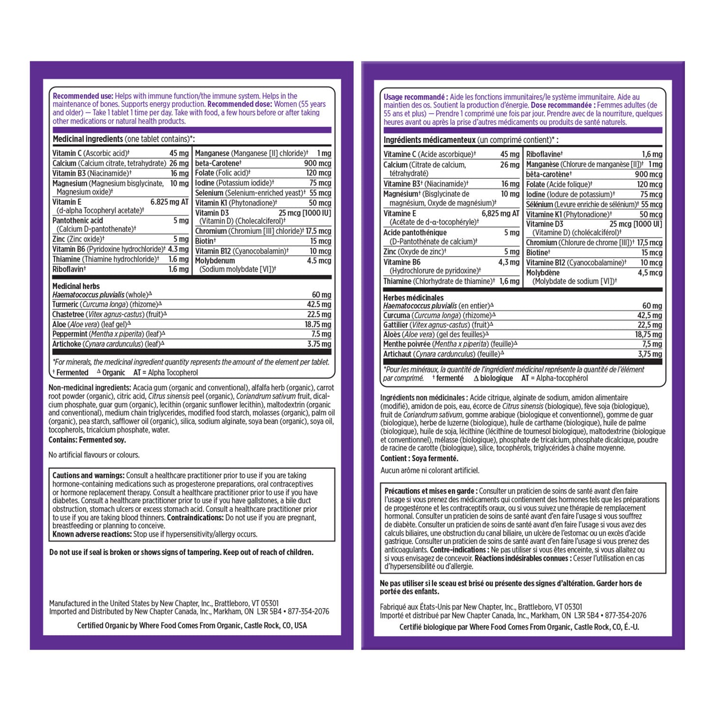 New Chapter Every Woman's One Daily 55+ (60 VTabs)