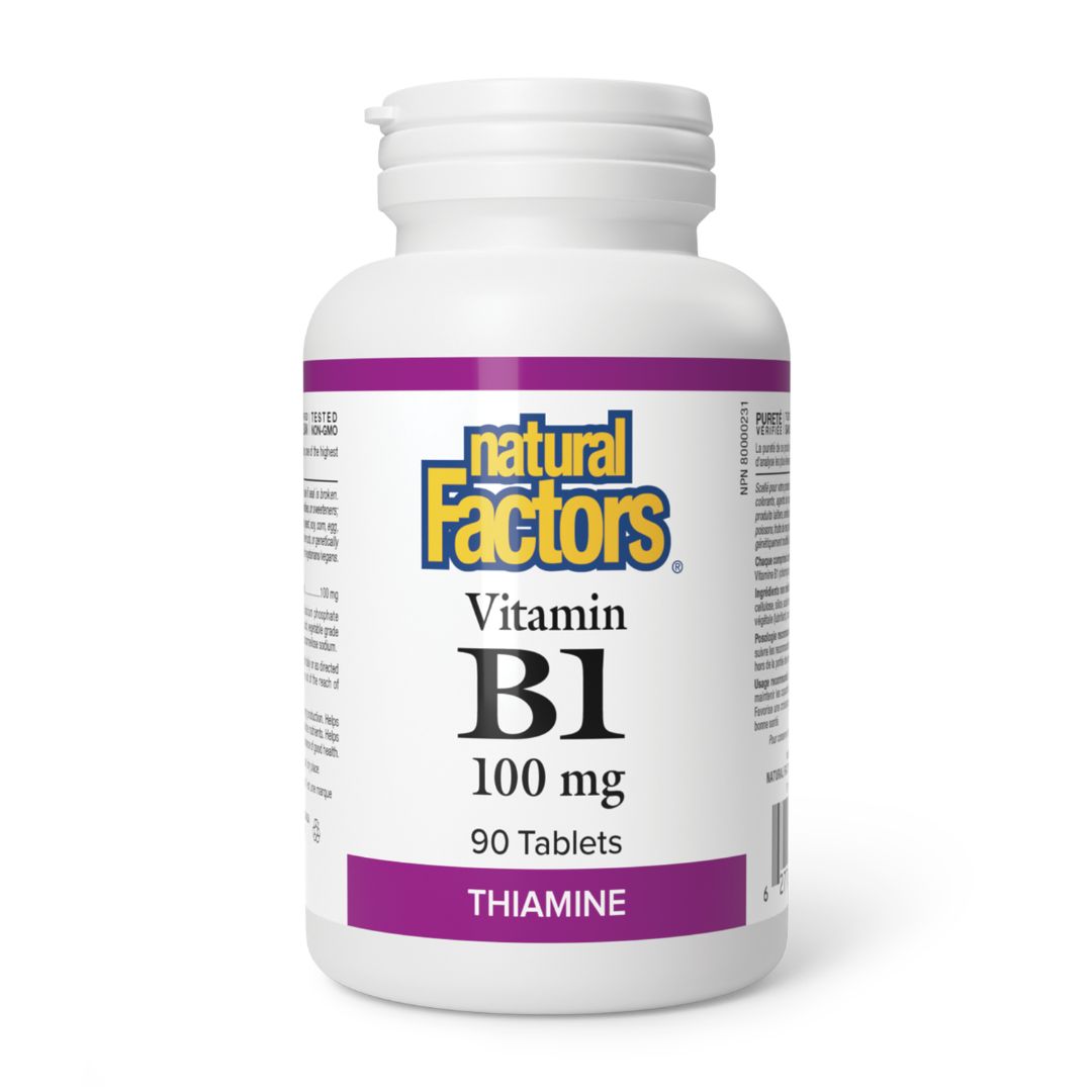 Natural Factors B-1 Thiamine (90 Tablets) - Lifestyle Markets