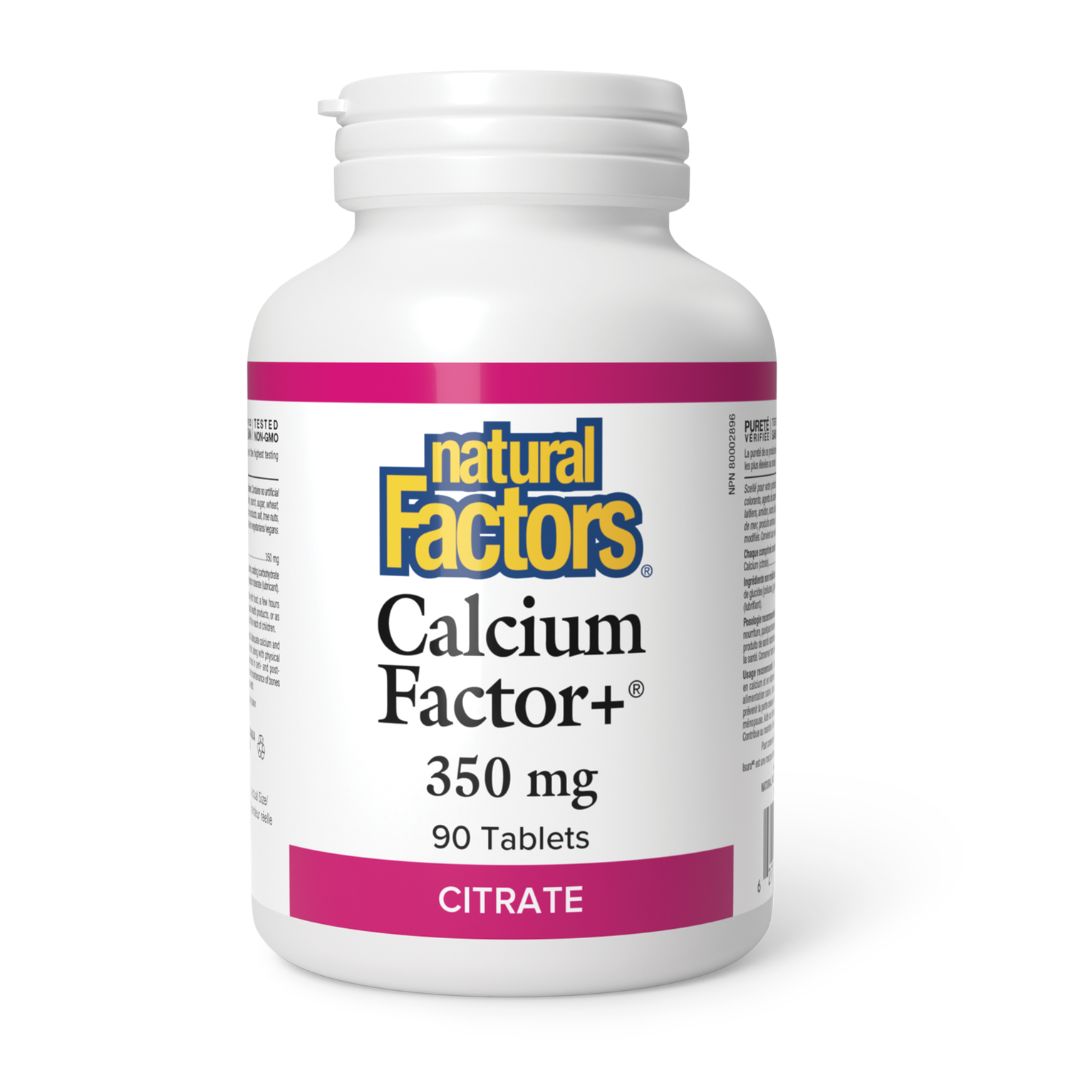 Natural Factors Calcium Factor+ (350mg) (90 Tablets)