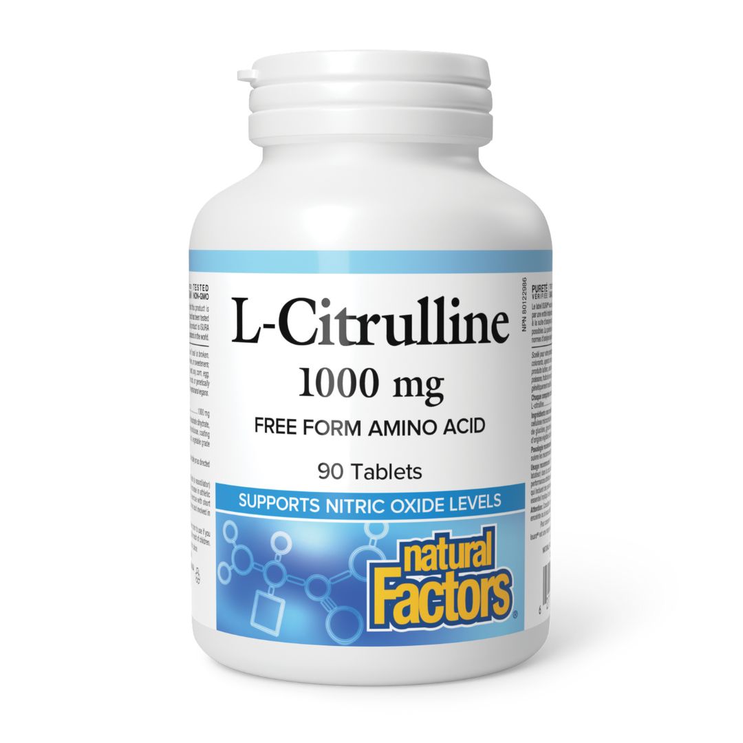 Natural Factors L-Citrulline 1000mg (90 Tabs) - Lifestyle Markets