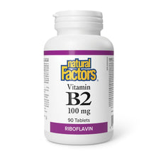 Natural Factors Vitamin B2 Riboflavin (100mg) (90 Tablets) - Lifestyle Markets
