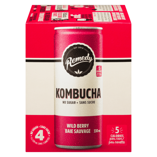 Remedy Kombucha - Wild Berry (4x330ml) - Lifestyle Markets