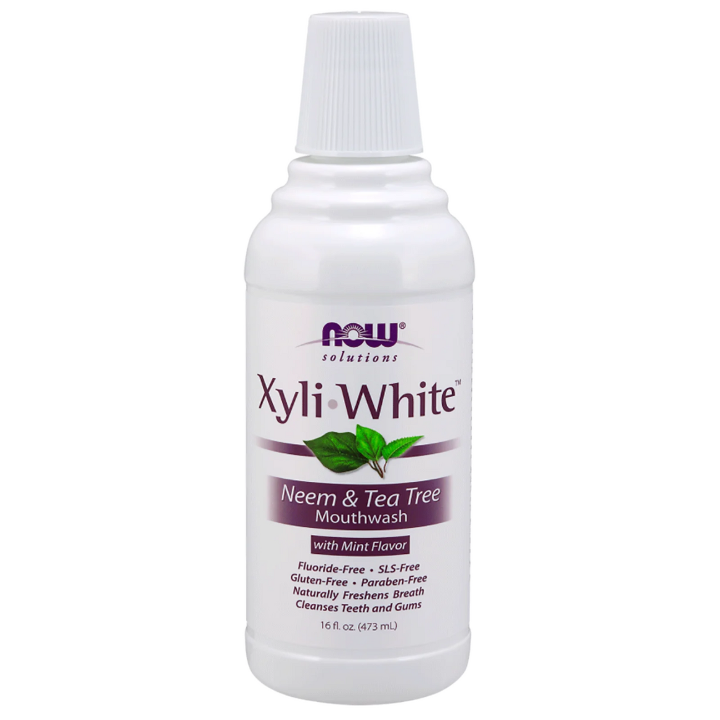Now XyliWhite Neem & Tea Tree Mouthwash (473ml) - Lifestyle Markets