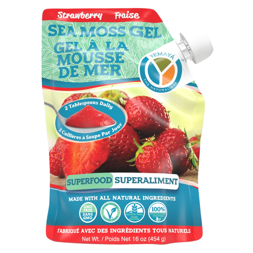 Yemaya Sea Moss Gel - Strawberry (473ml)
