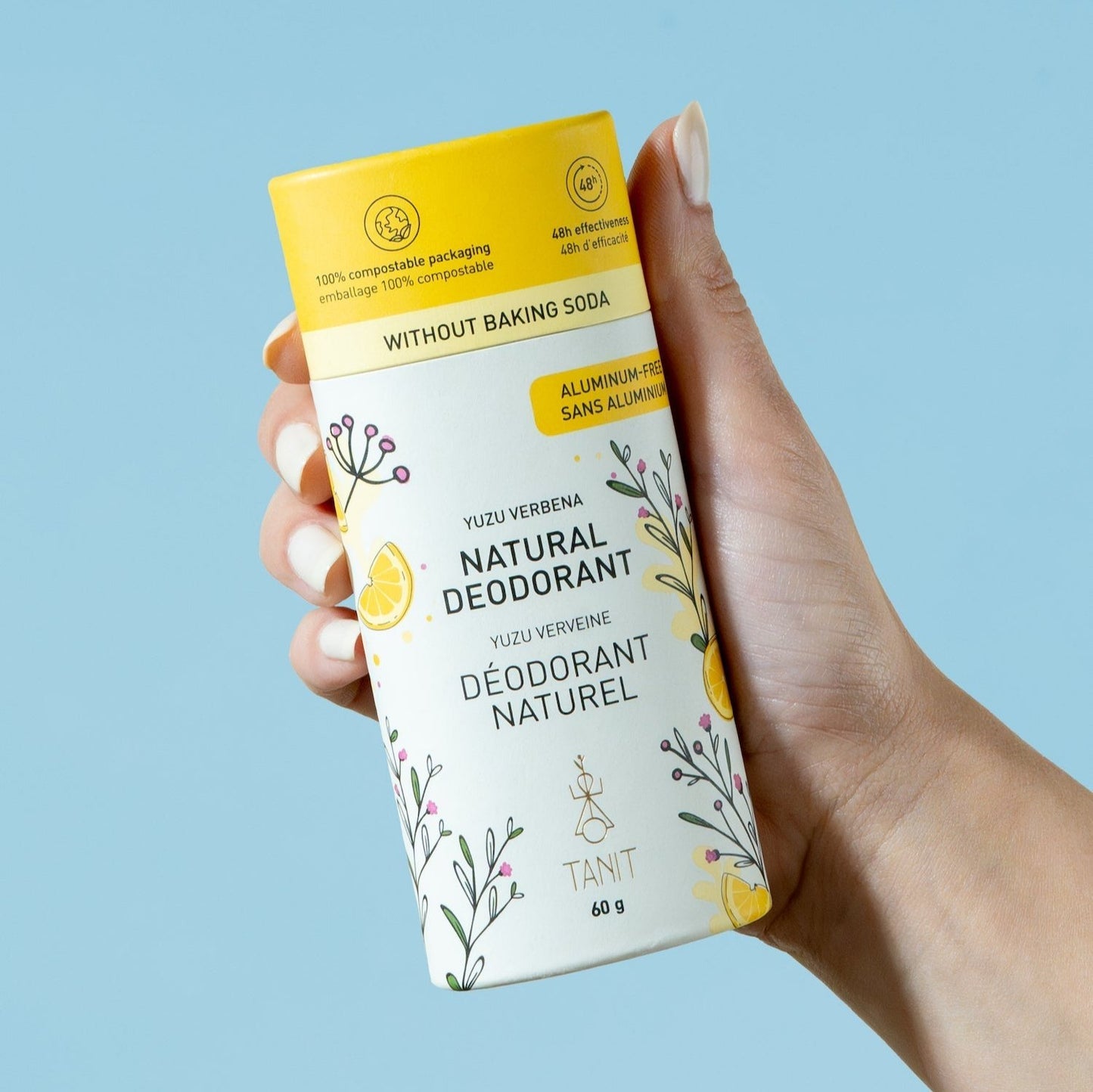 Tanit Natural Solid Deodorant Yuzu Verbena (60g) - Lifestyle Markets