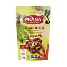 Prana Organic Bio annapurna superfruit mix packaging on a light blue background