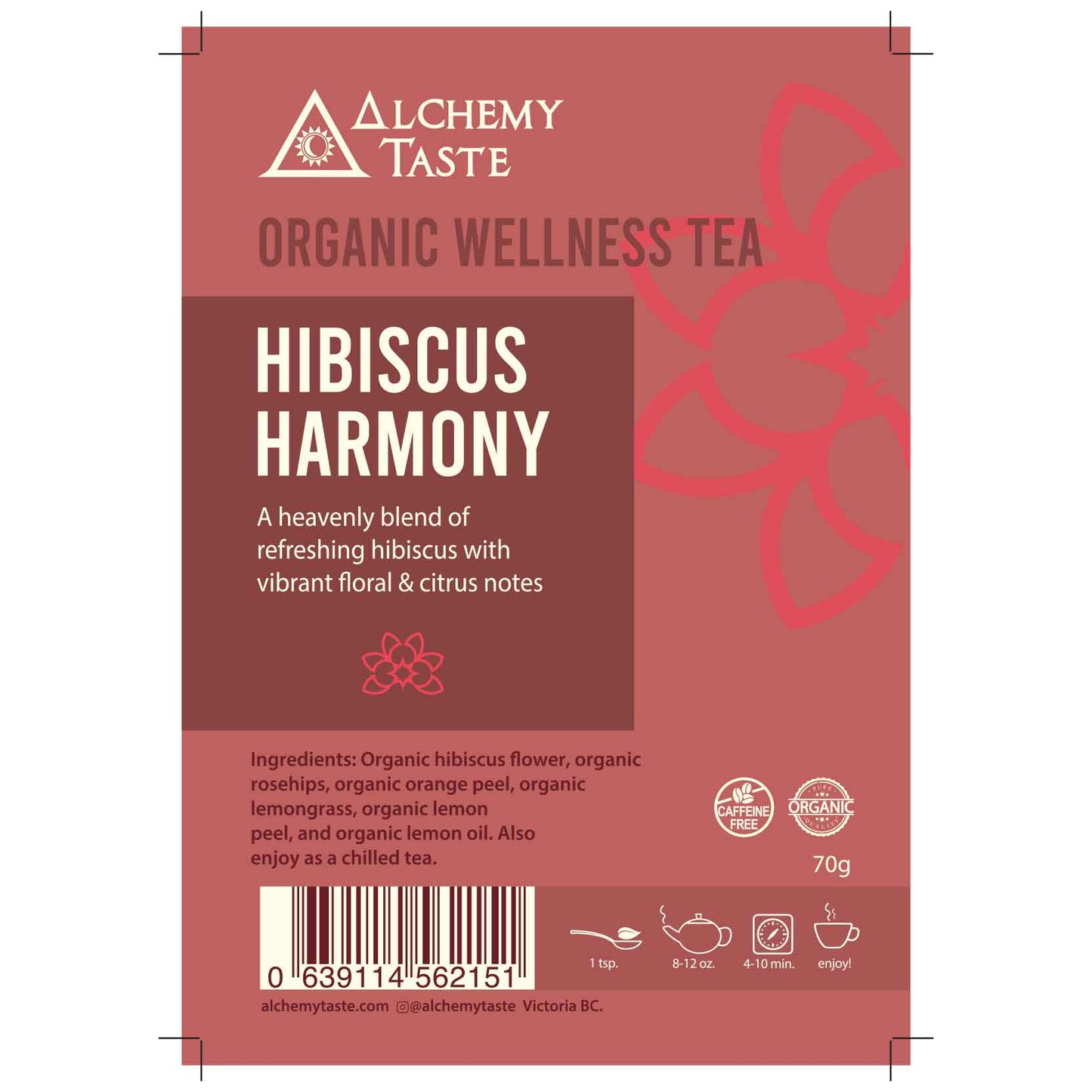 Alchemy Taste Hibiscus Harmony Tea (70g)