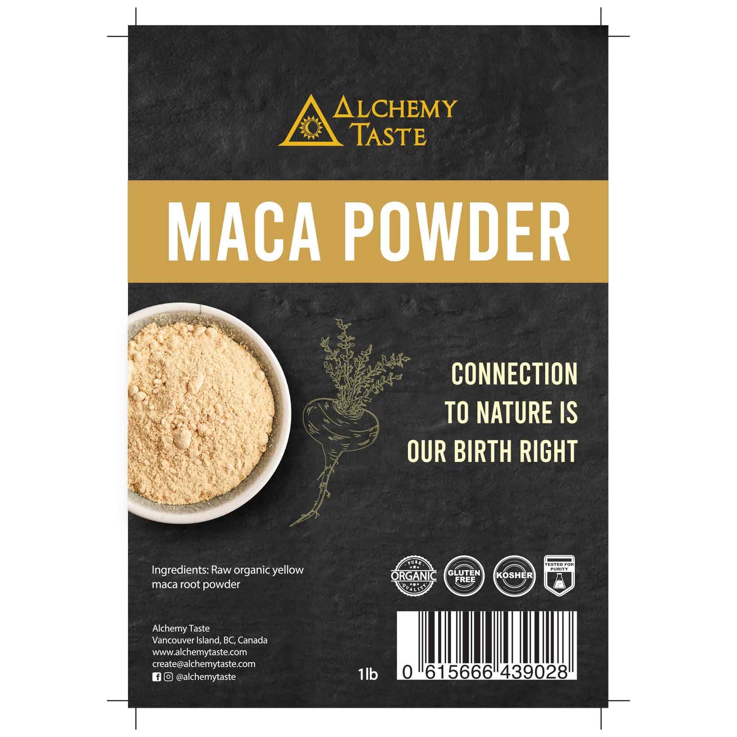 Alchemy Taste Organic Maca Powder (454g)