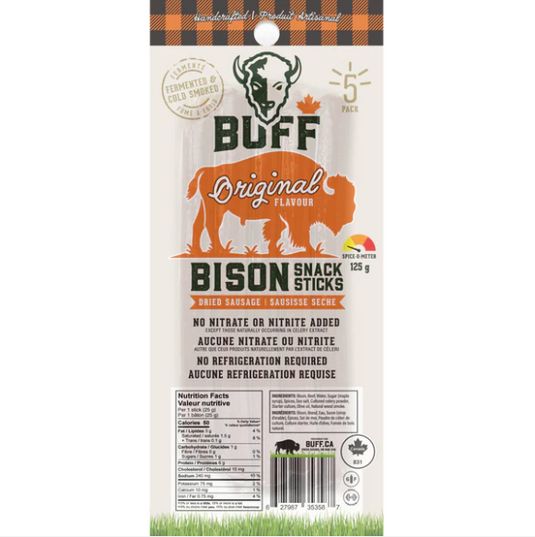 Buff Original Bison Snack Sticks (5 pack) - Lifestyle Markets