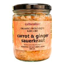 Culturalive Organic Sauerkraut - Carrot & Ginger (500ml) - Lifestyle Markets