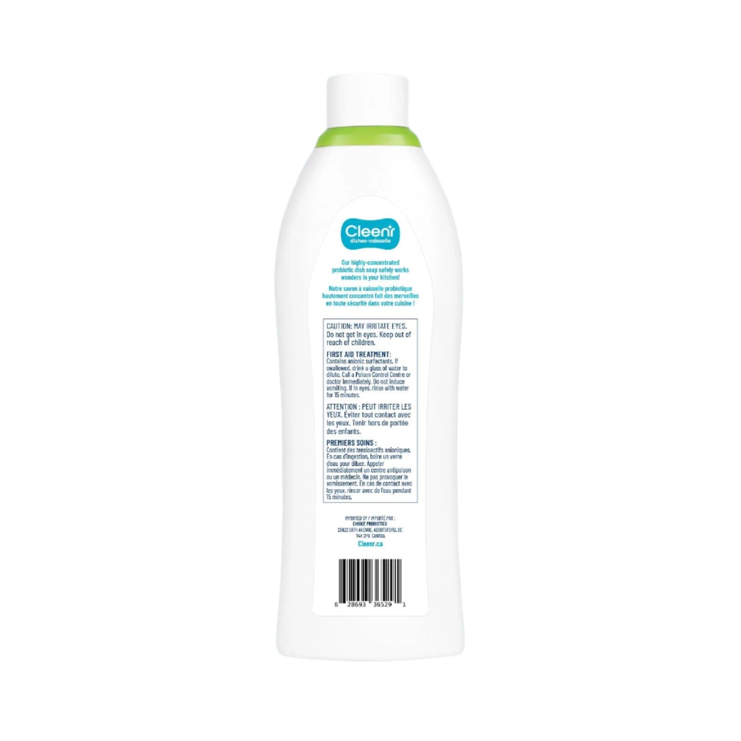 Cleenr Dishes: Dish Soap (750ml) - Lifestyle Markets