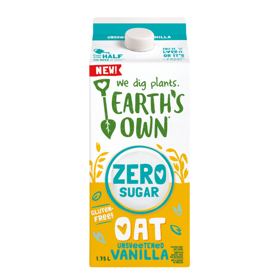 Earth's Own Oat Milk Vanilla Zero Sugar (1.75L) - Lifestyle Markets