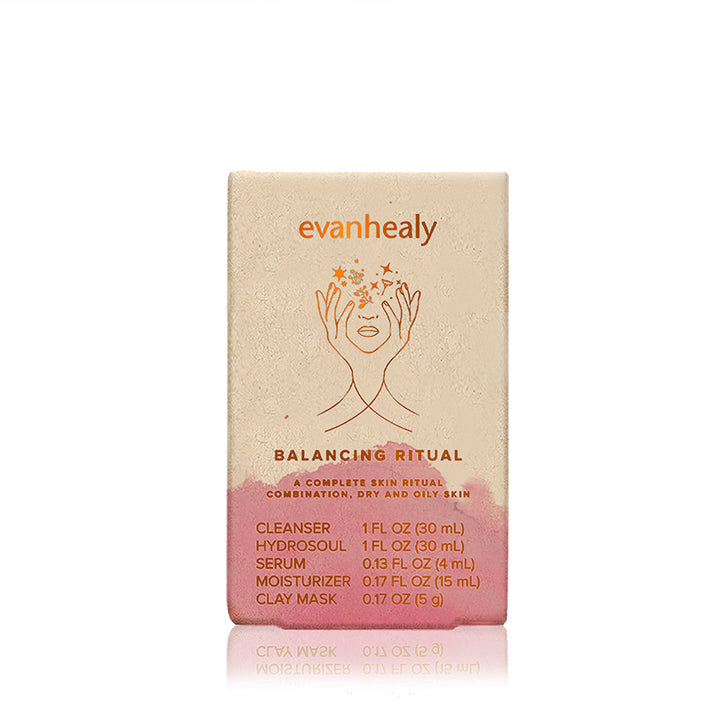 Evanhealy skincare product packaging on a white background