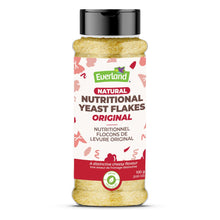 Bottle of Euerland Nutritional Yeast Flakes on a white background