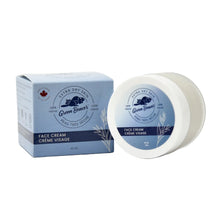 Green Beaver face cream jar and packaging on a white background