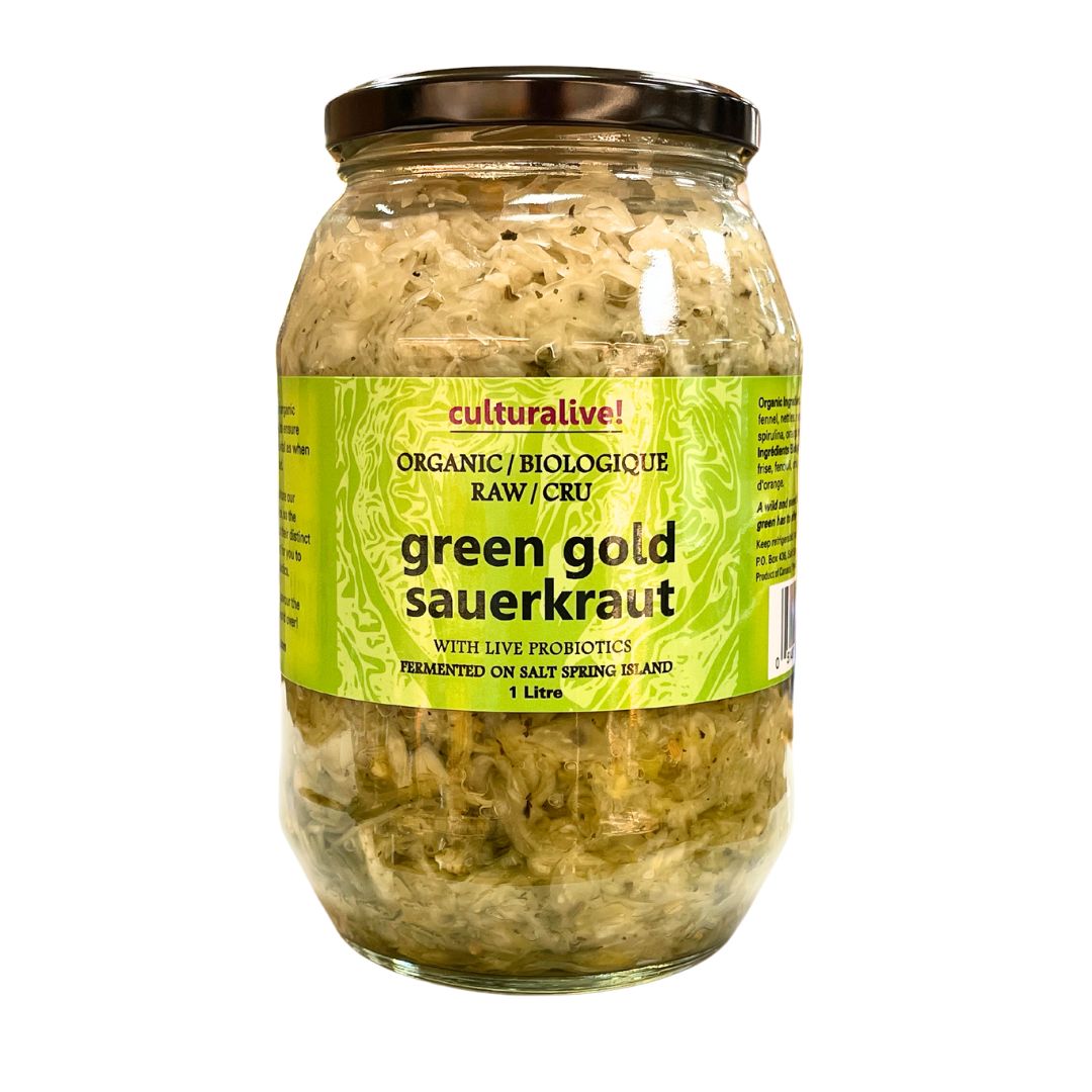Culturalive Organic Sauerkraut - Green Gold (1 L) - Lifestyle Markets