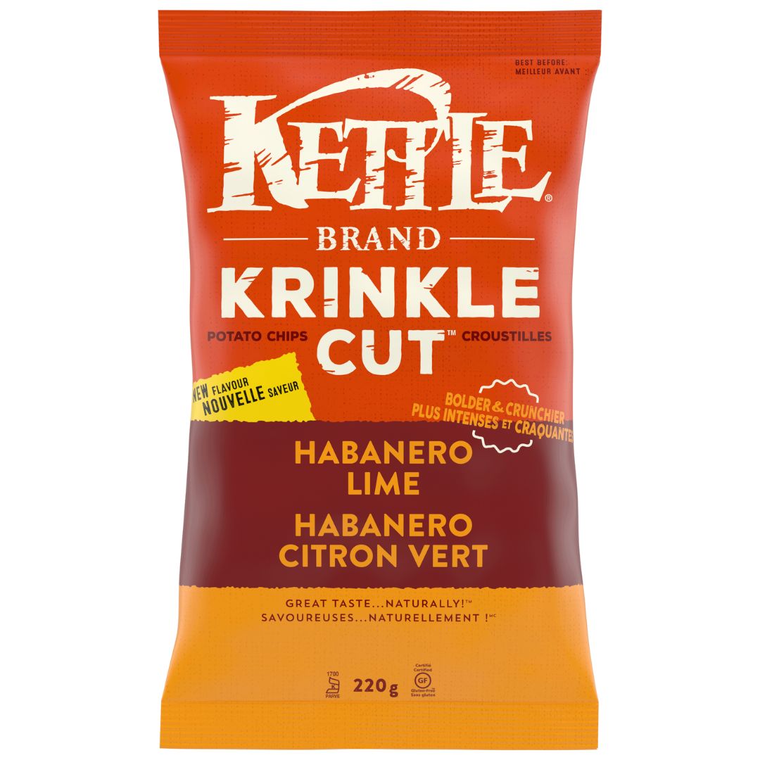 Kettle Krinkle Cut Chips Habanero Lime (198g) - Lifestyle Markets