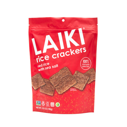 Laiki Red Rice Crackers (100g)