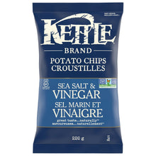 Kettle Sea Salt and Vinegar Potato Chips (198g)