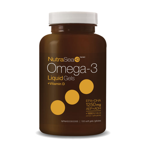 Nature's Way NutraSea +D Omega - 3 Liquid Gels (100 Soft Gels) - Lifestyle Markets