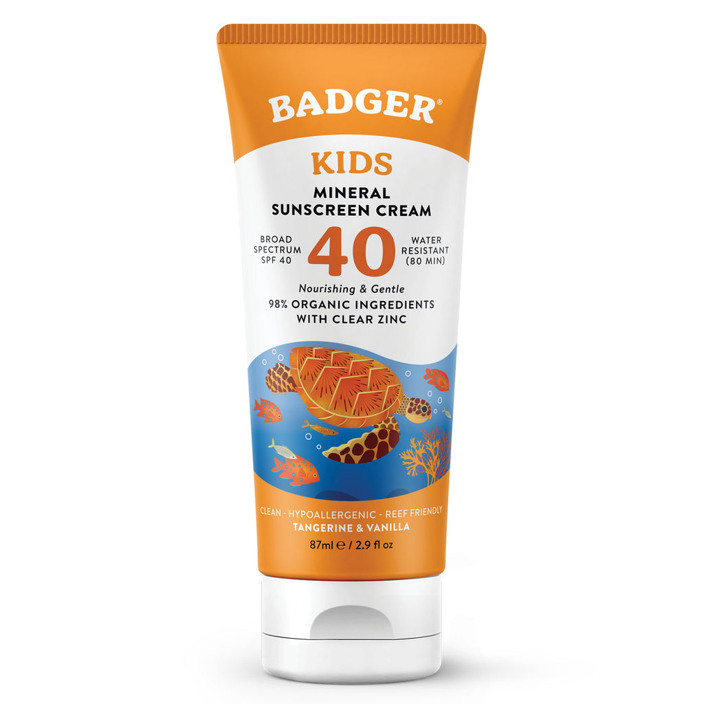 Badger SPF 40 Kids Clear Zinc Sunscreen (87ml)