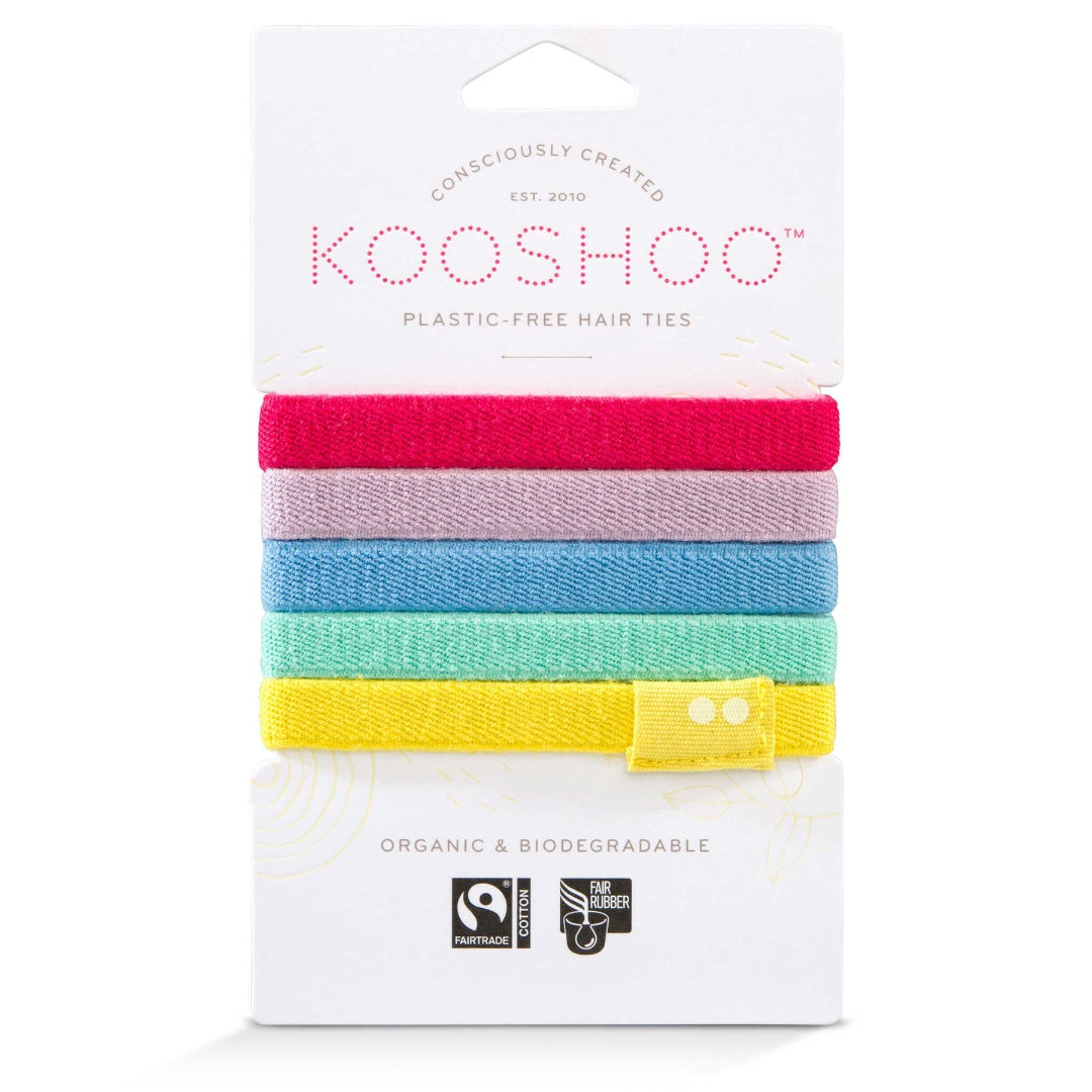 Kooshoo Plastic-Free Hair Ties Rainbow - Lifestyle Markets