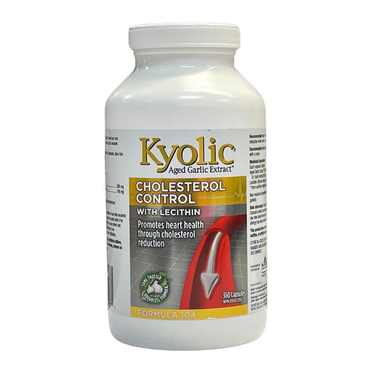 Kyolic Cholesterol Control With Lecithin Formula 104 (360 Capsules) - Lifestyle Markets