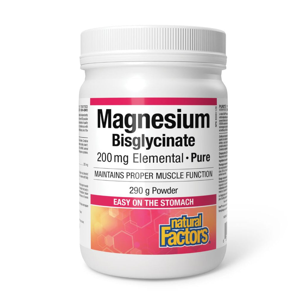 Natural Factors Magnesium Bisglycinate 200mg (290g)