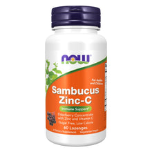 Now Sambucus Zinc-C (60 Lozenges) - Lifestyle Markets