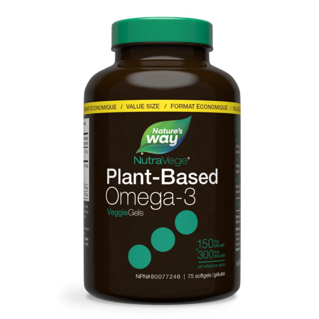 Nature's Way NutraVege Plant-Based Omega-3 (75 Sgels) - Lifestyle Markets